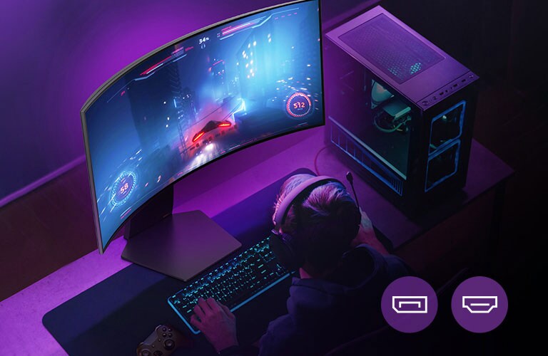 Los jugadores disfrutan de una frecuencia de refresco de 240 Hz compatibles con DisplayPort 1.4 o HDMI 2.1.