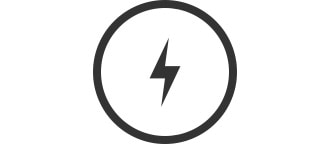 Ícono de suministro de energía.