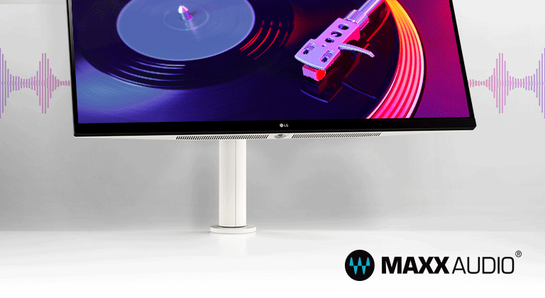 Esta pantalla optimizada presenta un marco delgado en tres laterales y no admite distracciones en la imagen increíblemente precisa y realista, mientras que los altavoces estéreo de 5 W con MaxxAudio® completan la experiencia de inmersión.