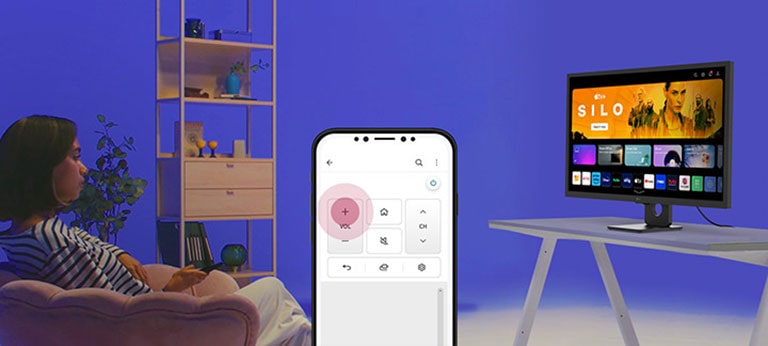 Con la app ThinQ, se pueden usar las funciones principales del mando a distancia.
