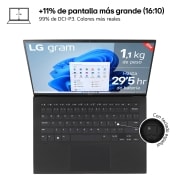 LG Laptop ligero gram de 14 pulgadas con 32GB de RAM Intel® Core™ Ultra 7 | Windows 11, pantalla IPS antirreflejos, 14Z90S-G.AD76B