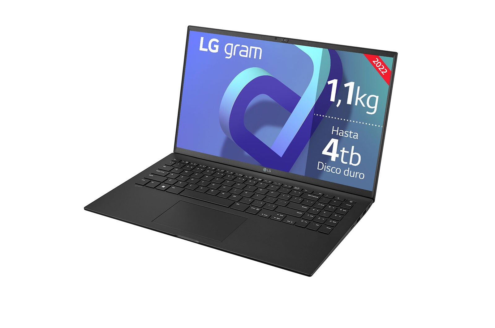 LG gram 15Z90Q Windows 11 Home - Portátil ultraligero de 39,6cm (15") FHD 16:9 IPS (1,1kg, autonomía 13h. Intel EvoTM i7 12ª gen., Iris Xe,  16GB RAM, 512GB SSD NVMe) Negro - Teclado Español, 15Z90Q-GAA75B