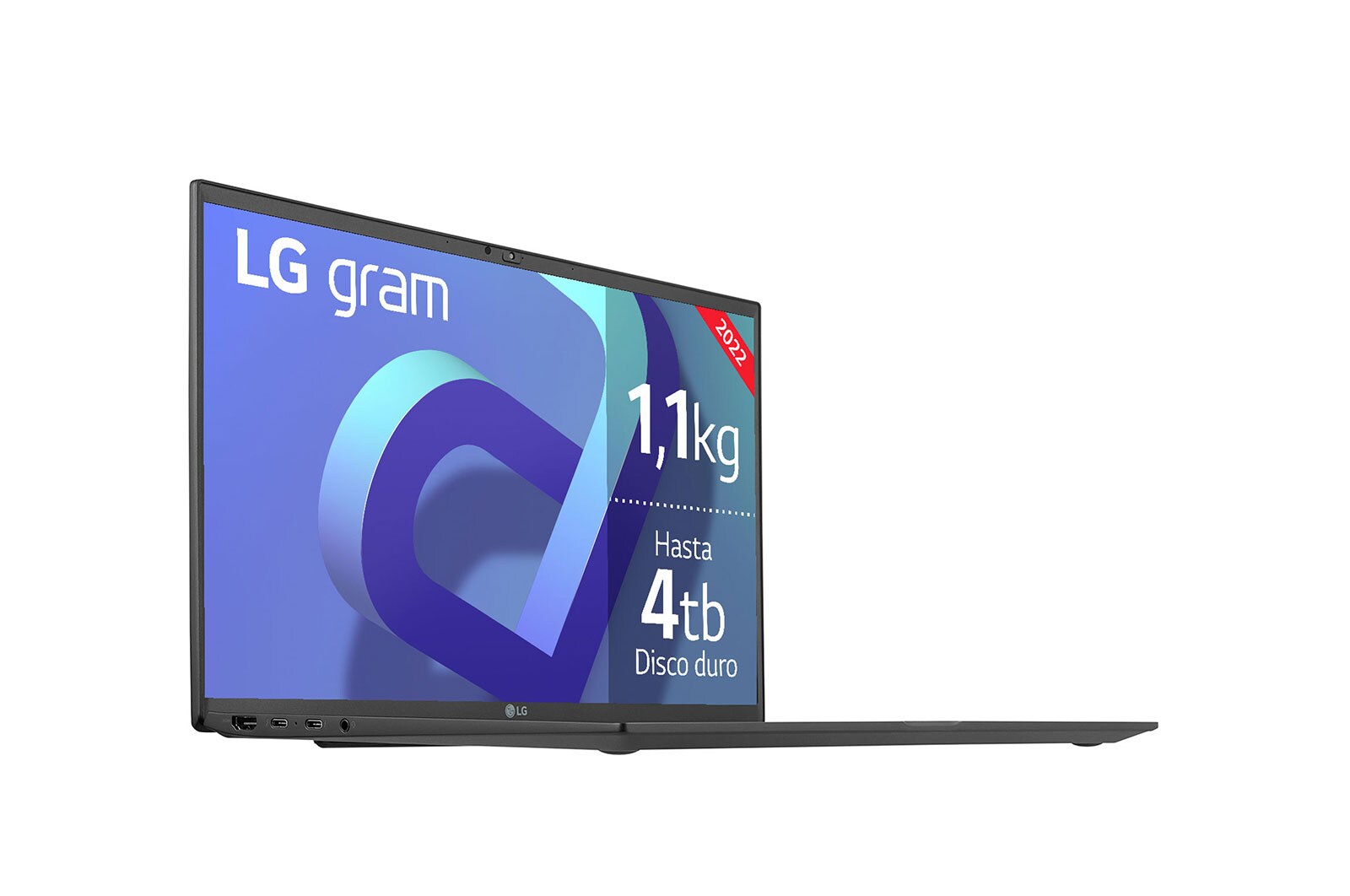LG gram 15Z90Q Windows 11 Home - Portátil ultraligero de 39,6cm (15") FHD 16:9 IPS (1,1kg, autonomía 13h. Intel EvoTM i7 12ª gen., Iris Xe,  16GB RAM, 512GB SSD NVMe) Negro - Teclado Español, 15Z90Q-GAA75B