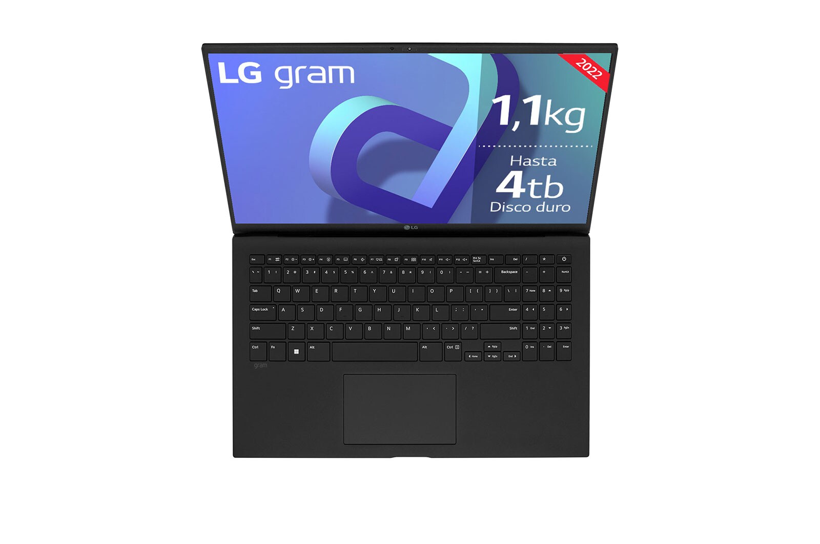 LG gram 15Z90Q Windows 11 Home - Portátil ultraligero de 39,6cm (15") FHD 16:9 IPS (1,1kg, autonomía 13h. Intel EvoTM i7 12ª gen., Iris Xe,  16GB RAM, 512GB SSD NVMe) Negro - Teclado Español, 15Z90Q-GAA75B