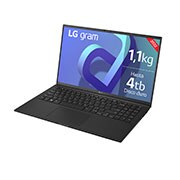 LG gram 15Z90Q Windows 11 Home - Portátil ultraligero de 39,6cm (15") FHD 16:9 IPS (1,1kg, autonomía 13h. Intel EvoTM i7 12ª gen., Iris Xe,  16GB RAM, 512GB SSD NVMe) Negro - Teclado Español, 15Z90Q-GAA75B