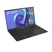 LG gram 15Z90Q Windows 11 Home - Portátil ultraligero de 39,6cm (15") FHD 16:9 IPS (1,1kg, autonomía 13h. Intel EvoTM i7 12ª gen., Iris Xe,  16GB RAM, 512GB SSD NVMe) Negro - Teclado Español, 15Z90Q-GAA75B