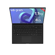 LG gram 15Z90Q Windows 11 Home - Portátil ultraligero de 39,6cm (15") FHD 16:9 IPS (1,1kg, autonomía 13h. Intel EvoTM i7 12ª gen., Iris Xe,  16GB RAM, 512GB SSD NVMe) Negro - Teclado Español, 15Z90Q-GAA75B