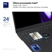 LG gram Pro de 16 pulgadas Laptop Ligero de 32GB RAM Intel® Core™ Ultra 7 | Windows 11, Pantalla IPS Antirreflejo, 16Z90SP-G.AD75B