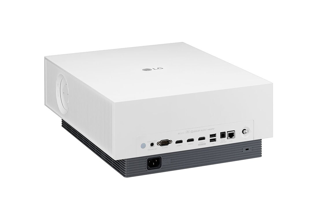 LG Proyector AU810PW - LG CineBeam con SmartTV webOS 5.0 (hasta 300", fuente Láser, 2.700 lúmenes, 3840 x 2160px, Blanco), AU810PW