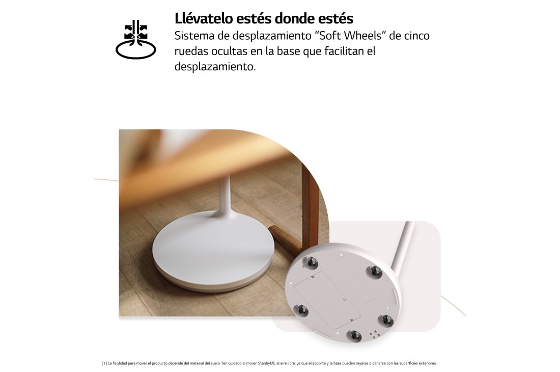 LG  LG StanbyMe el único Smart TV portátil y táctil que te acompaña estés donde estés., 27ART10AKPL