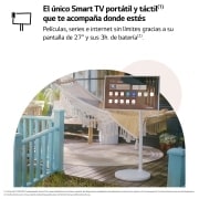 LG  LG StanbyMe el único Smart TV portátil y táctil que te acompaña estés donde estés., 27ART10AKPL