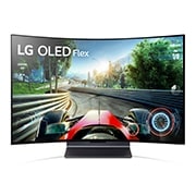 LG TV LG 4K OLED evo FLEXible con iluminación ambiente LED, Procesador Inteligente de Máxima Potencia 4K a9 Gen 5 con IA, compatible con el 100% de formatos HDR, HDR Dolby Vision y Dolby Atmos. Smart TV webOS22, único TV con G-Sync además de VRR y Freesync, el mejor TV para Gaming. , 42LX3Q6LA