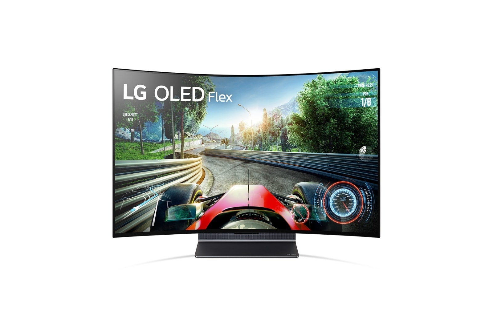 LG TV LG 4K OLED evo FLEXible con iluminación ambiente LED, Procesador Inteligente de Máxima Potencia 4K a9 Gen 5 con IA, compatible con el 100% de formatos HDR, HDR Dolby Vision y Dolby Atmos. Smart TV webOS22, único TV con G-Sync además de VRR y Freesync, el mejor TV para Gaming. , 42LX3Q6LA