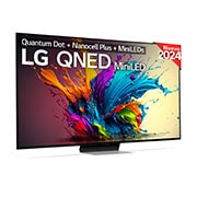 LG 65 pulgadas TV LG QNED MiniLED 4K serie AI QNED91  con Smart TV WebOS24, 65QNED91T6A