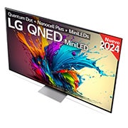 LG 65 pulgadas TV LG QNED MiniLED 4K serie AI QNED91  con Smart TV WebOS24, 65QNED91T6A