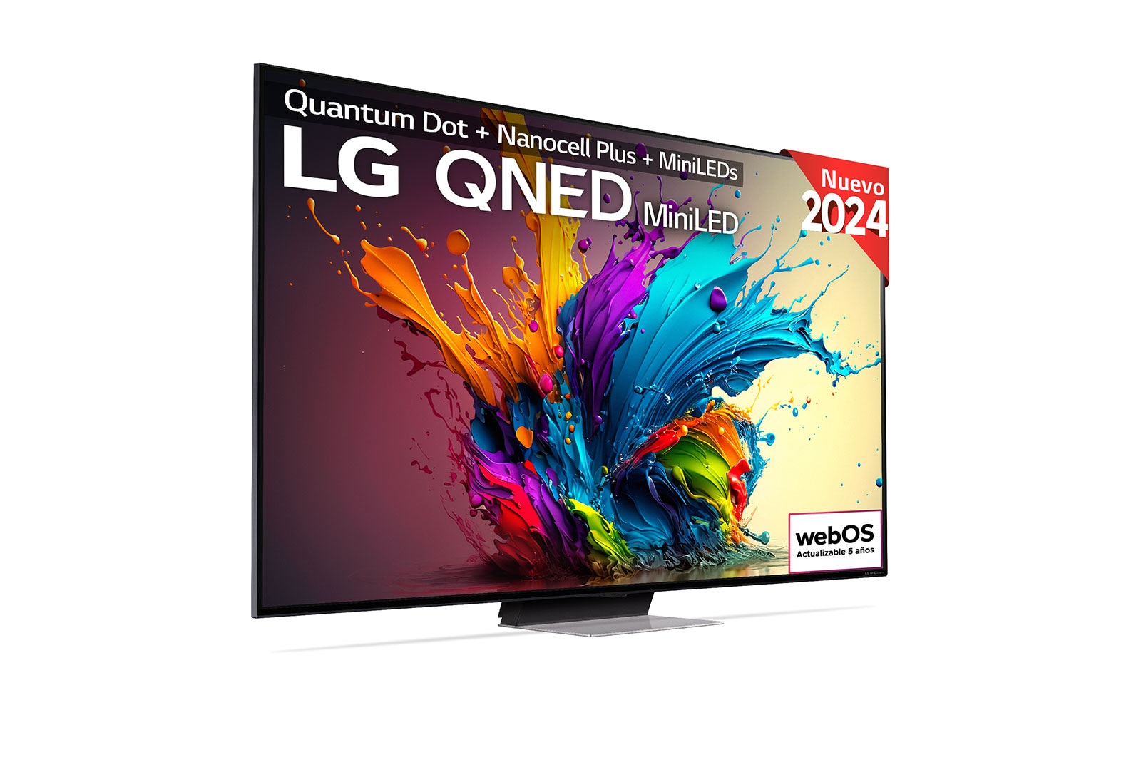 LG 75 pulgadas TV LG QNED MiniLED 4K serie AI QNED91  con Smart TV WebOS24, 75QNED91T6A