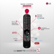 LG 65 pulgadas Smart TV LG OLED evo AI C4 4K 2024, OLED65C44LA