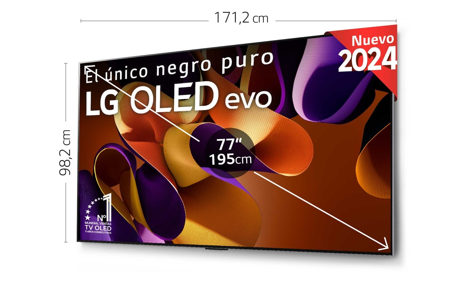 LG 77 pulgadas Smart TV LG OLED evo AI G4 4K 2024, OLED77G45LW