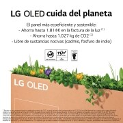 LG Televisor LG  4K OLED evo Gallery Edition, Procesador Inteligente de Máxima Potencia 4K a9 Gen 5 con IA, compatible con el 100% de formatos HDR, HDR Dolby Vision, Dolby Atmos, Smart TV webOS22, el mejor TV para Gaming.<br>Ideal para colgar en la pared., OLED83G26LA