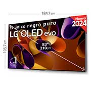 LG 83 pulgadas Smart TV LG OLED evo AI G4 4K 2024, OLED83G45LW