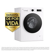 LG Lavadora eficiente 9kg, 1400rpm, A, con vapor, Serie 100, F4X1009NWB