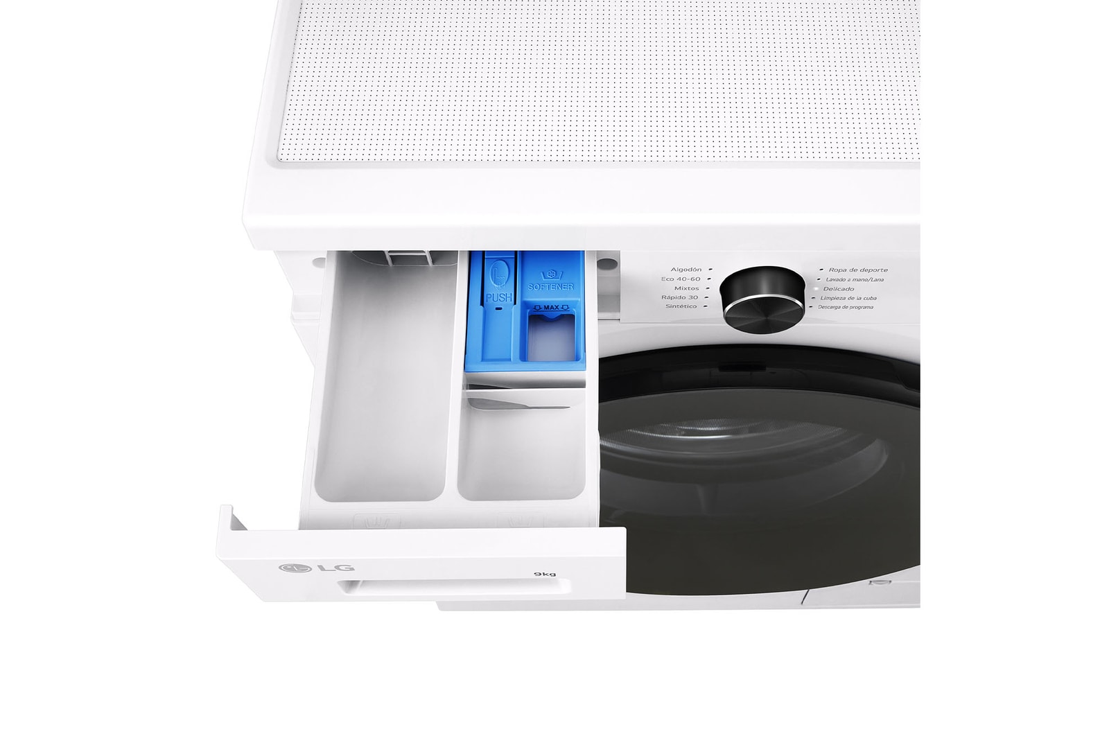 LG Lavadora eficiente 9kg, 1400rpm, A, con vapor, Serie 100, F4X1009NWB