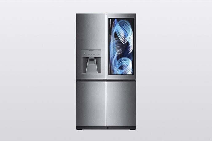 El refrigerador LG SIGNATURE muestra una tecnología de frescura óptima con circulación de aire.