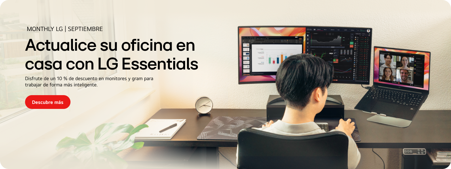 Teletrabajo eficiente: Lo esencial para la oficina en casa con LG