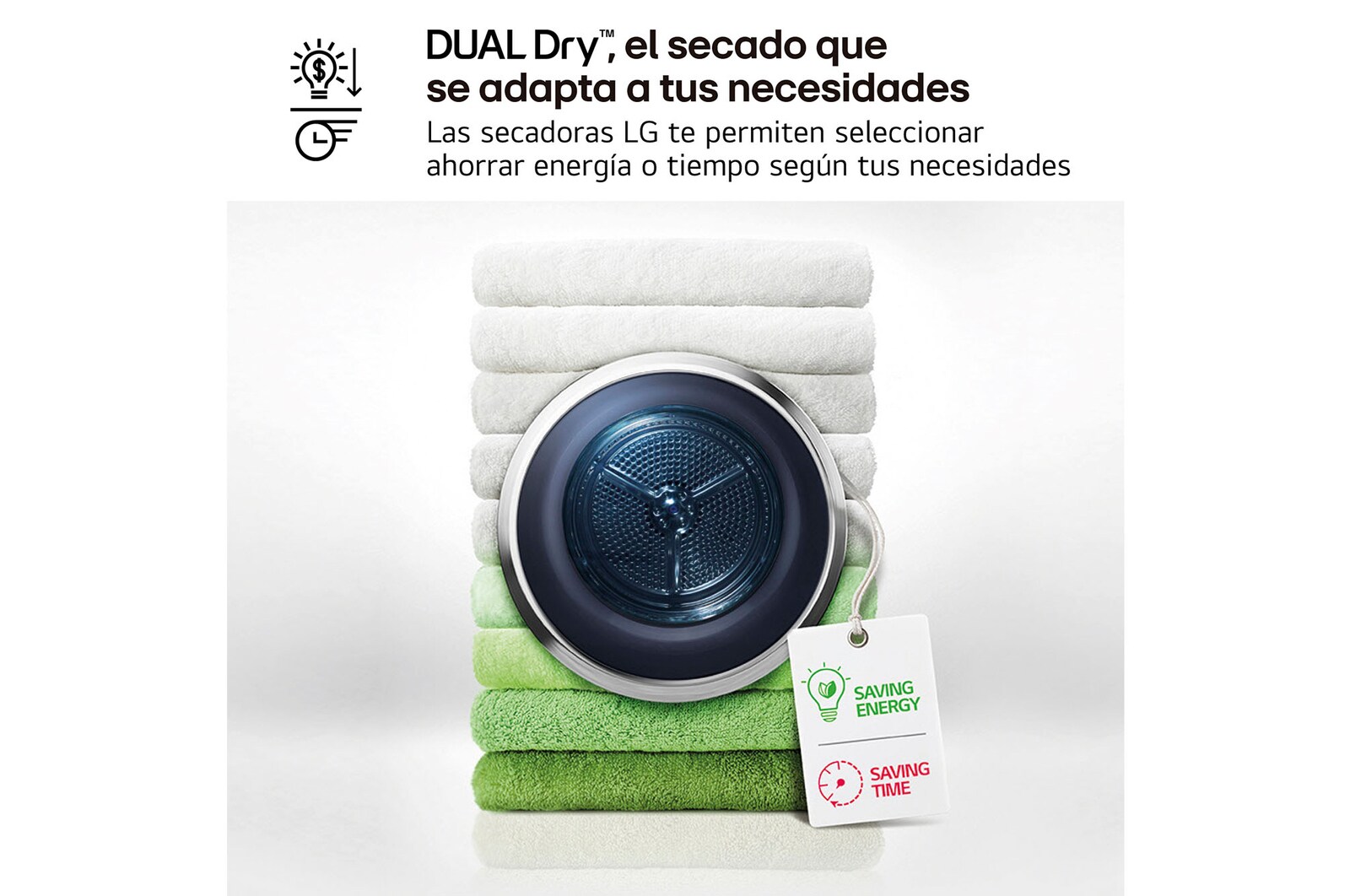 LG Secadora 10kg, C, con Bomba de calor Dual Inverter, Blanca , Serie 900, RH10V9AV2WR