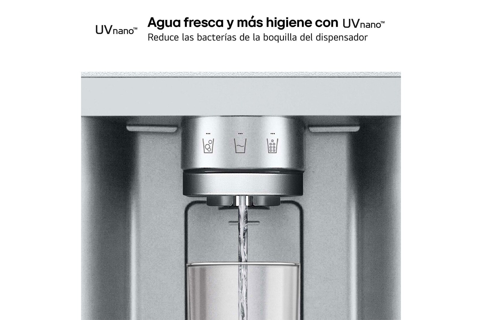 LG Frigorífico American Combi InstaView ™, Clasificación E, 638 L, Acero texturizado antihuellas, GMG960MBEE