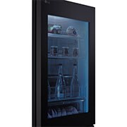 LG Frigorífico Combi Instaview  Door Cooling+, 1,86 m, Clasificación C, capacidad de 352 l,  Acero negro grafito, GBG5160CEV