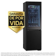 LG Frigorífico Combi Instaview  Door Cooling+, 1,86 m, Clasificación C, capacidad de 352 l,  Acero negro grafito, GBG5160CEV