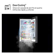 LG Frigorífico Combi Instaview  Door Cooling+, 1,86 m, Clasificación C, capacidad de 352 l,  Acero negro grafito, GBG5160CEV