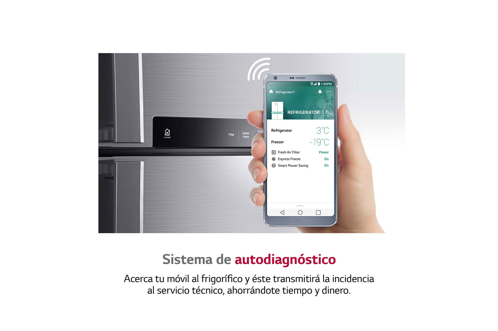 LG Frigorífico Combi 2.03m, Clasificación C, capacidad de 419l, Inox antihuellas, serie P-600, GBP62PZNCN1