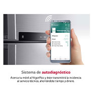 LG Frigorífico Combi 2.03m, Clasificación C, capacidad de 419l, Inox antihuellas, serie P-600, GBP62PZNCN1