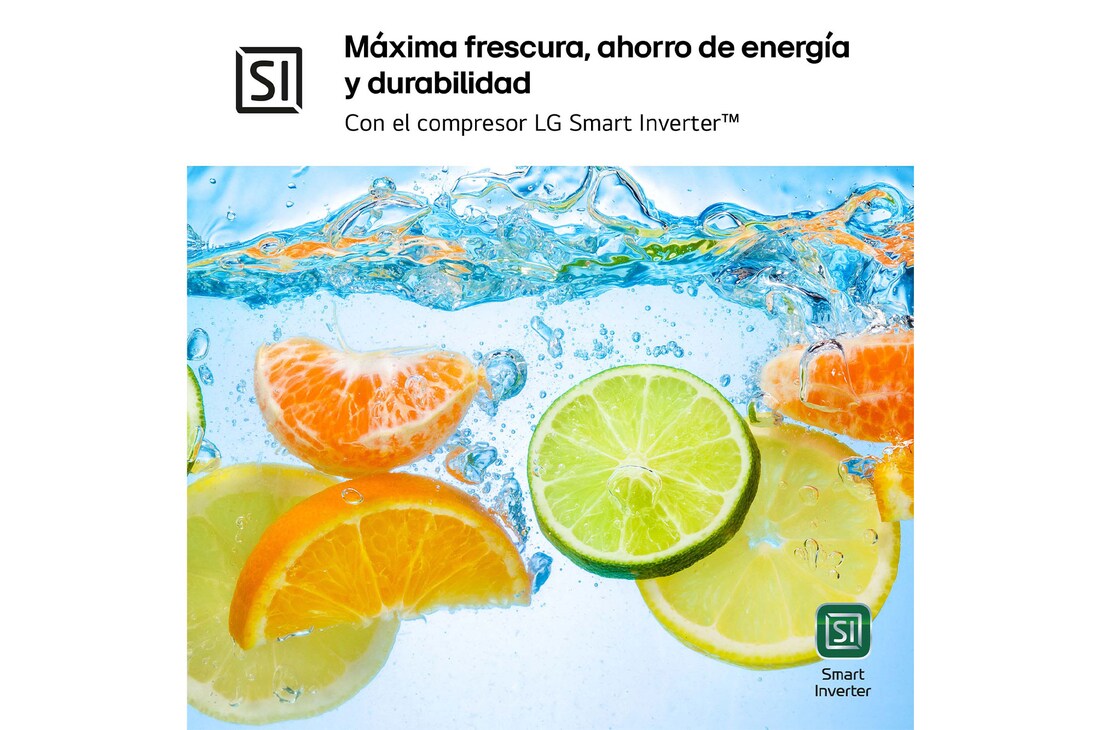 LG Frigorífico Combi Door Cooling+, 1,86m, Clasificación D, capacidad de 374l, inox antihuellas. Serie 700, GBV7180DPY