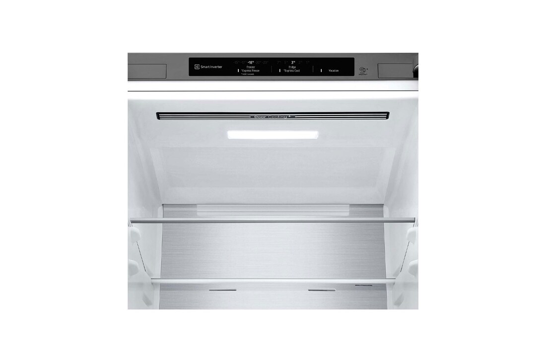 LG Frigorífico Combi Door Cooling+, 1,86m, Clasificación D, capacidad de 374l, inox antihuellas. Serie 700, GBV7180DPY
