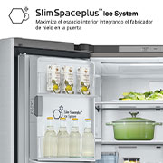 LG Frigorífico American Combi, 508L, Clasificación E, InstaView™ - Acero, GMG861MBAE