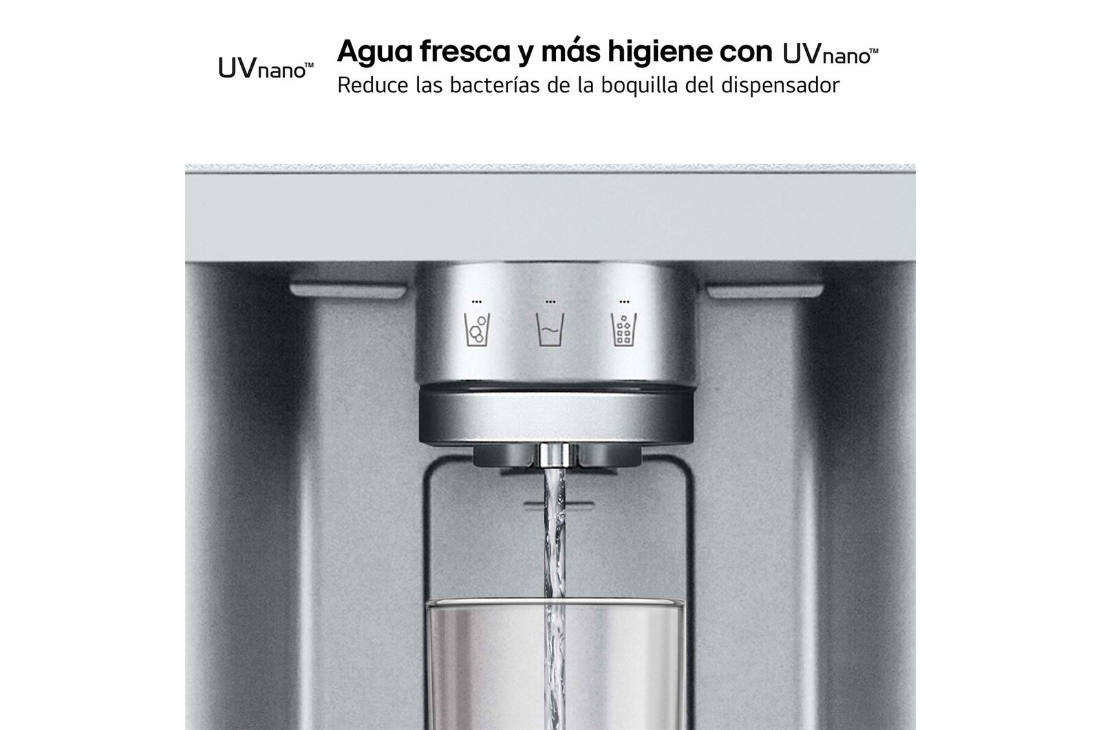 LG Frigorífico American Combi, 508L, Clasificación E, InstaView™ - Acero, GMG861MBAE