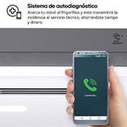LG Frigorífico American Combi, 508L, Clasificación E, InstaView™ - Acero, GMG861MBAE