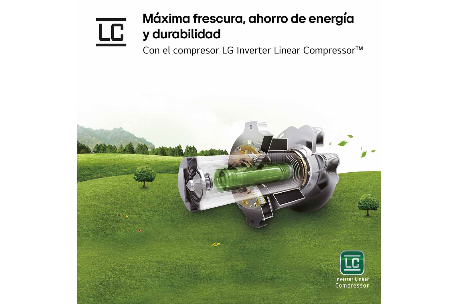 LG Frigorífico American Combi, 508L, Clasificación E, InstaView™ - Acero, GMG861MBAE