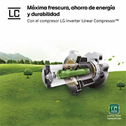 LG Frigorífico American Combi, 508L, Clasificación E, InstaView™ - Acero, GMG861MBAE