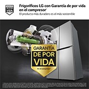LG Frigorífico American Combi  Clasificación E , 641 L, Inox antihuellas, GML960PYBE
