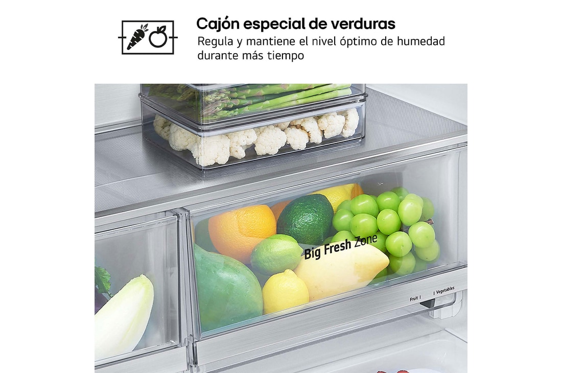 LG Frigorífico American Combi  Clasificación E , 641 L, Inox antihuellas, GML960PYBE