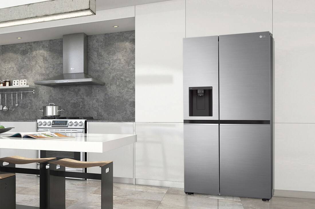 LG Frigorífico Americano Inverter Linear compressor, Clasificación D, 635 L               , GSLV70PZTD