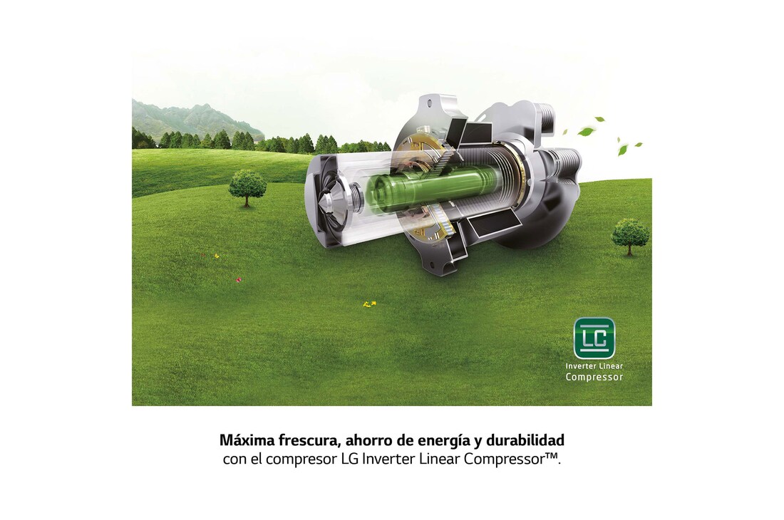 LG Frigorífico Americano Side By side, Clasificación D, 635 L, sin toma de agua, GSLV91MBAD