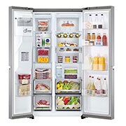 LG Frigorífico Americano Side By side, Clasificación D, 635 L, sin toma de agua, GSLV91MBAD