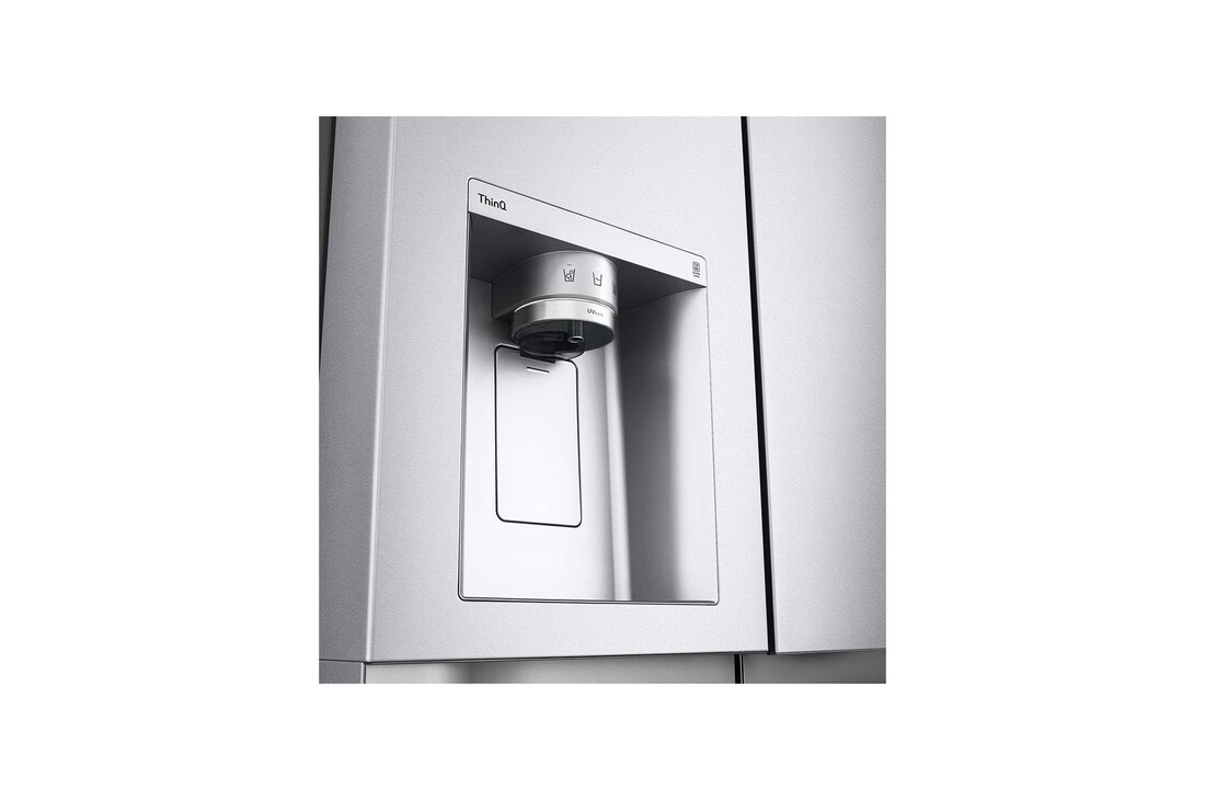 LG Frigorífico Americano Side By side, Clasificación D, 635 L, sin toma de agua, GSLV91MBAD