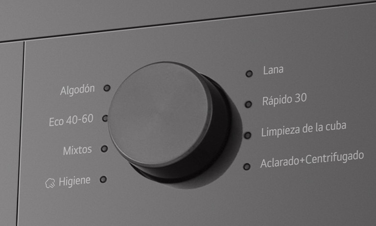 Display de la lavadora