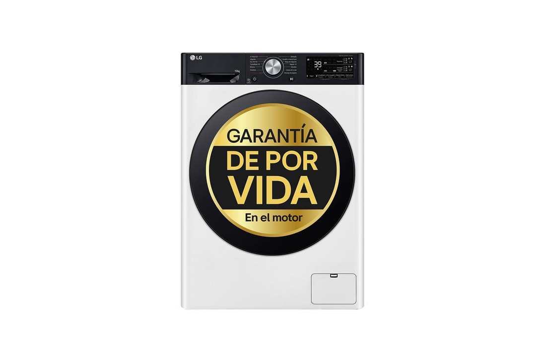 LG Lavadora inteligente AI Direct Drive. TurboWash 360º, Autodosificación,  10kg ,  1400rpm Un 10% más eficiente que A, Serie 750, F4WR7510AGH